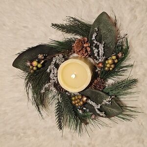 St. Nicholas Square Candle Ring Wreaths (2)